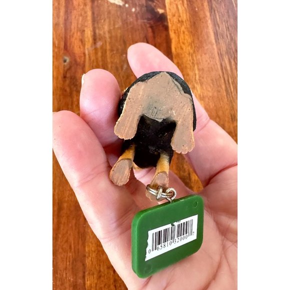 Vintage 90s Ganz Rottweilier Christmas Ornament Dog New Puppy's First Ch… - Picture 12 of 12